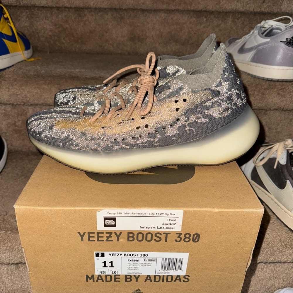 AUTHENTIC adidas Yeezy Boost 380 Mist Reflective Sneakers